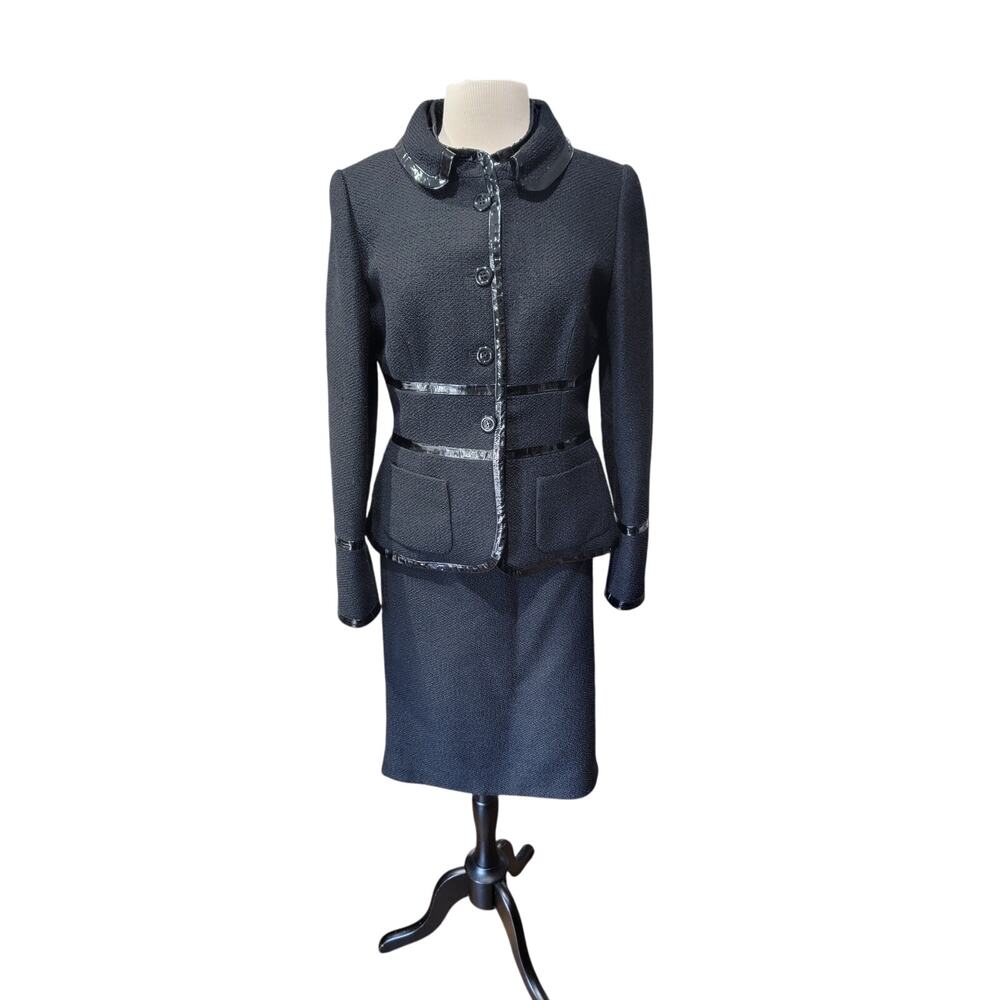 Escada Black Wool Suit